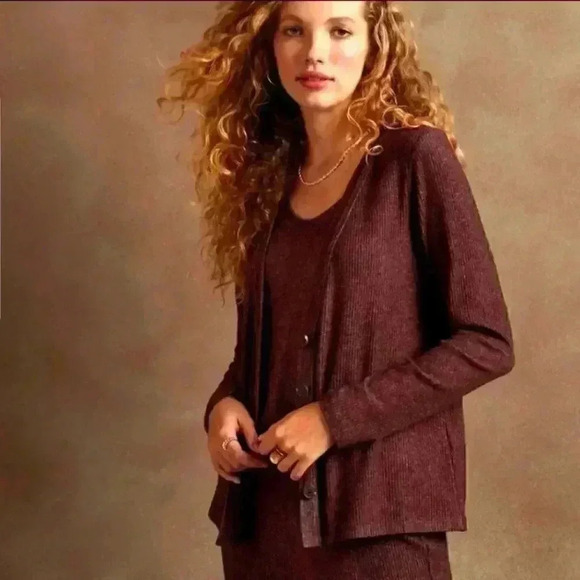 Banana Republic Brushed Marled Cardigan - Picture 1 of 15